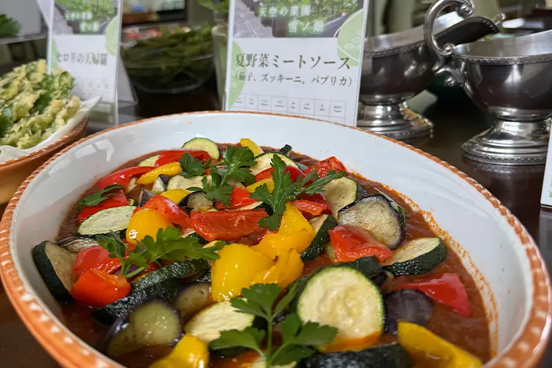 夏野菜ミートソース